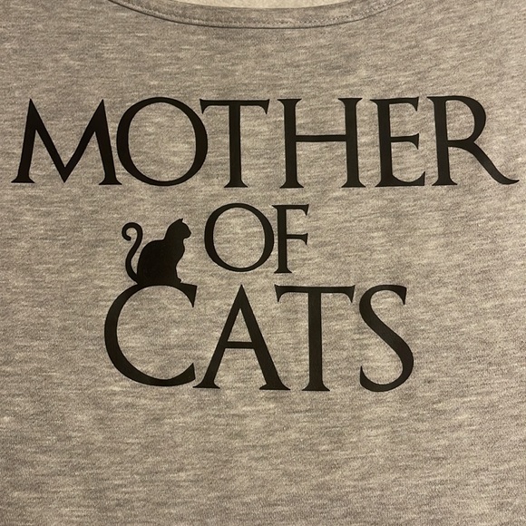 Awkward Styles Women's Mother of Cats Fun Graphic Off Shoulder sweater - Picture 3 of 4